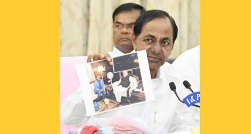 MLAs' poaching: KCR makes evidence public, appeals to CJI to save democracy