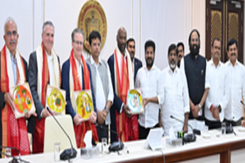 Cushman & Wakefield, Lockheed Martin delegations meet Telangana CM